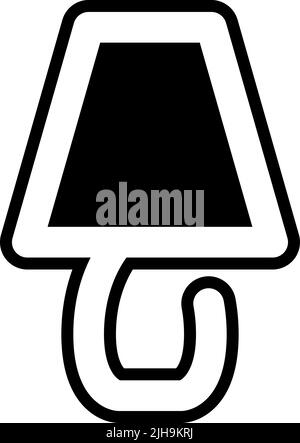 Smarthome table lamp . Stock Vector