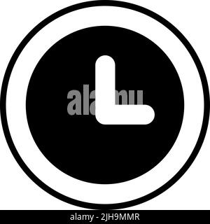 User interface clock . Stock Vector