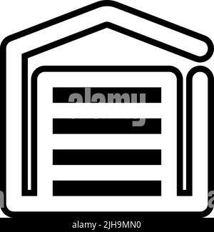 Smarthome garage . Stock Vector