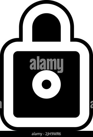 Smarthome padlock . Stock Vector