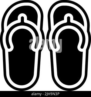 Summer flip flops . Stock Vector