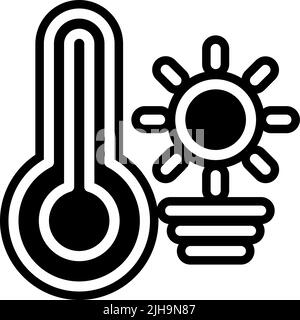 Summer thermometer . Stock Vector