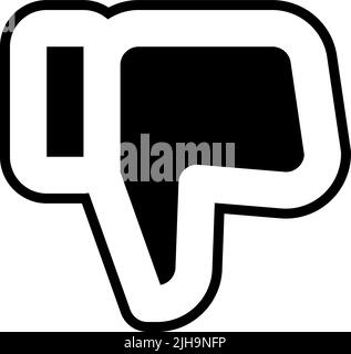 User interface dislike . Stock Vector