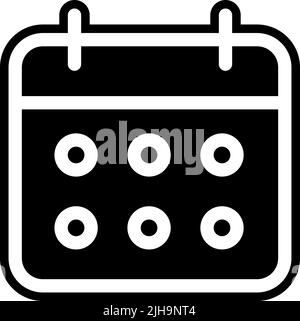 Time and date calendar . Stock Vector