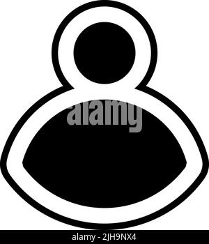 Ui basic user . Stock Vector
