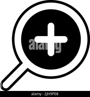 User interface zoom in . Stock Vector