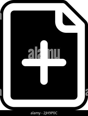 Ui basic new document . Stock Vector