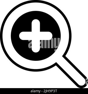 User interface zoom in . Stock Vector