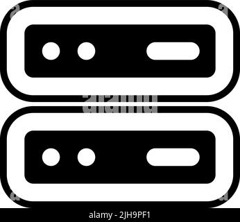 User interface server . Stock Vector