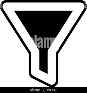 User interface funnel . Stock Vector