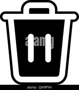 Ui basic delete . Stock Vector