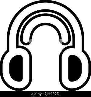 User interface headphone . Stock Vector
