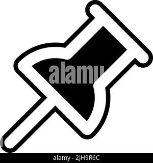 User interface push pin . Stock Vector