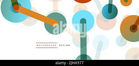Network concept abstract background. Dots connection. Big data idea. Business template for wallpaper, banner, background or landing Stock Vector