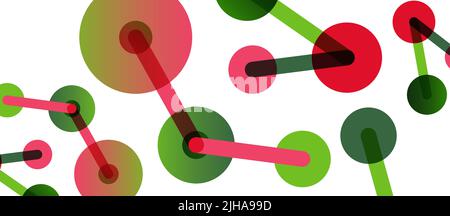 Network concept abstract background. Dots connection. Big data idea. Business template for wallpaper, banner, background or landing Stock Vector