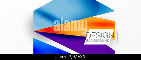 Background color abstract overlapping lines. Minimal composition vector illustration for wallpaper banner background or landing page Stock Vector