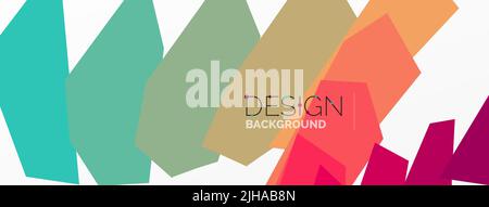Background colorful shapes template. Wallpaper for concept of AI technology, blockchain, communication, 5G, science, business and technology Stock Vector