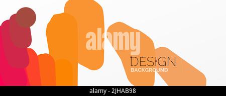 Background colorful shapes template. Wallpaper for concept of AI technology, blockchain, communication, 5G, science, business and technology Stock Vector