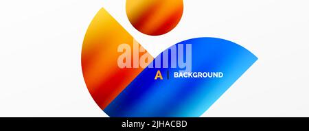 Circle geometric background. Metallic color shiny circles and round shapes. Vector Illustration For Wallpaper, Banner, Background, Card, Book Illustra Stock Vector