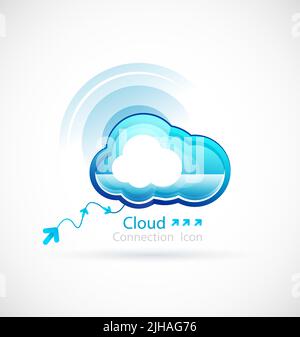 Technology cloud concept. Vector icon Stock Vector Image & Art - Alamy