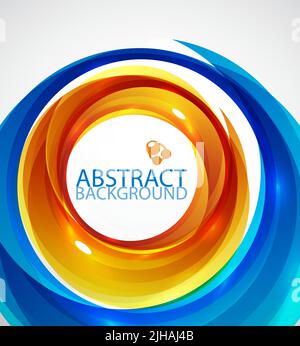 Abstract vector blurred wave background Stock Vector