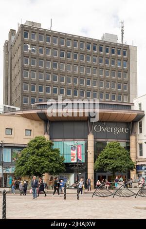 City House, a ten-storey office building, within the Overgate Centre, Dundee, remains from the original 1960s development redeveloped in the 1990s. Stock Photo