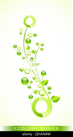 Realistic eco energy modern concept with energy saving lamp and solar ...