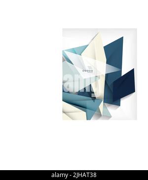 Business geometric shape abstract background Stock Vector