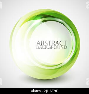 Vector abstract swirl circle design Stock Vector