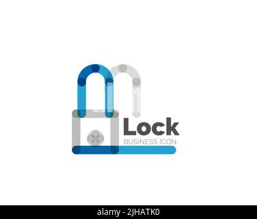 Minimal line design logo, business icon, branding emblem Stock Vector ...