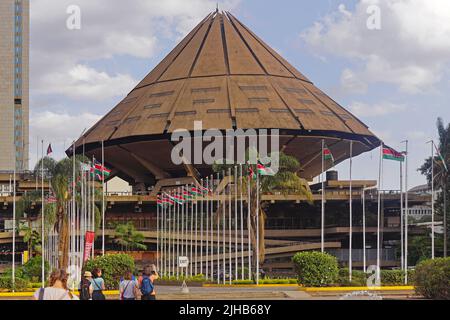 Nairobi, Kenya - July 09, 2017: International convention centre in Nairobi capital city, Kenya Africa. Stock Photo