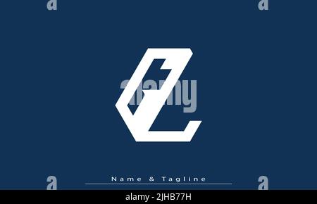 Alphabet letters Initials Monogram logo GL , LG Stock Vector