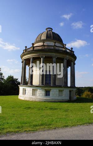 Highclere, Newbury, Berkshire (UK): Highclere Castle, view of the the Temple of Diana Stock Photo