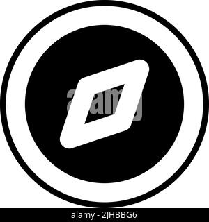 Basic essentials ui compass . Stock Vector