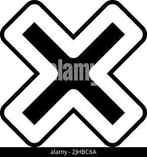 Basic essentials ui cancel . Stock Vector