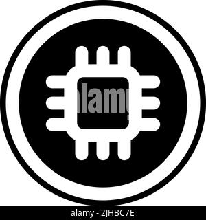 Basic interface chip . Stock Vector
