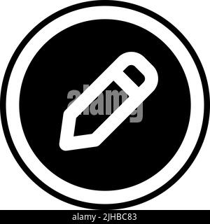 Basic interface pencil . Stock Vector