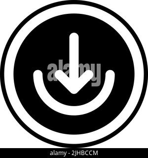 Basic interface download . Stock Vector