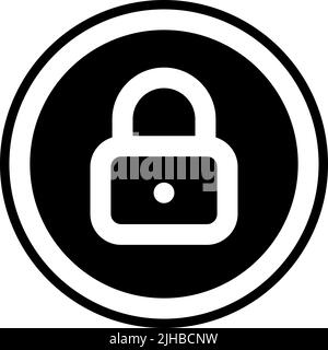 Basic interface lock . Stock Vector