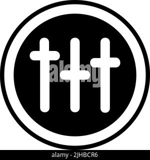 Basic interface equalizer . Stock Vector