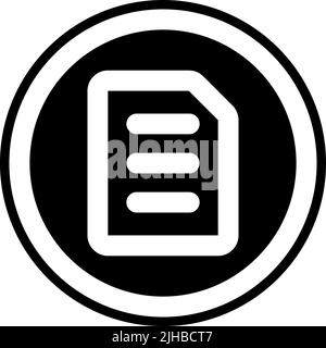 Basic interface file . Stock Vector