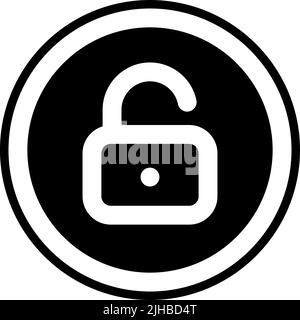 Basic interface unlock . Stock Vector