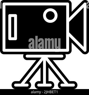 Content creator recording . Stock Vector