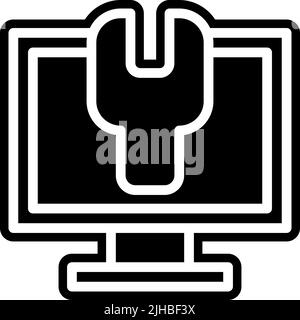 Content creator computer settings . Stock Vector