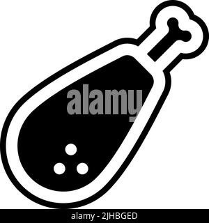 Dragon boat festival chicken leg . Stock Vector