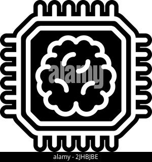 Education topics artificial intelligence . Stock Vector