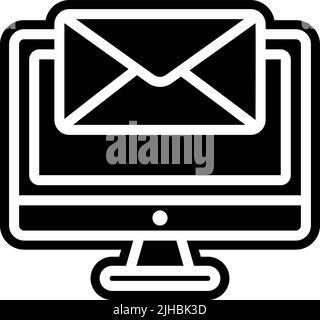 Email computer . Stock Vector