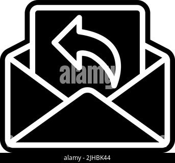 Email reply . Stock Vector