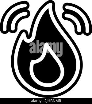Internet of things fire . Stock Vector