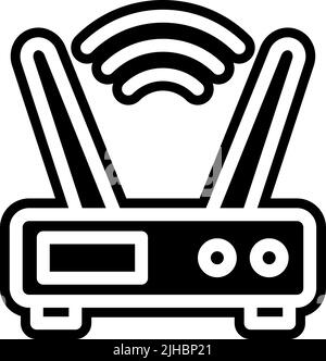 Internet of things router . Stock Vector